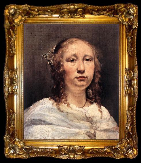 framed  BRAY, Jan de Portrait of a Young Woman dg, ta009-2